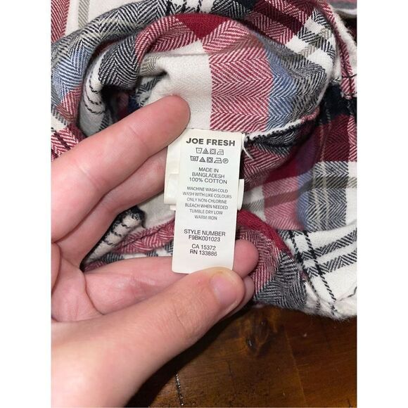 Joe Fresh Plaid Kids Button Up - Picture 5 of 5